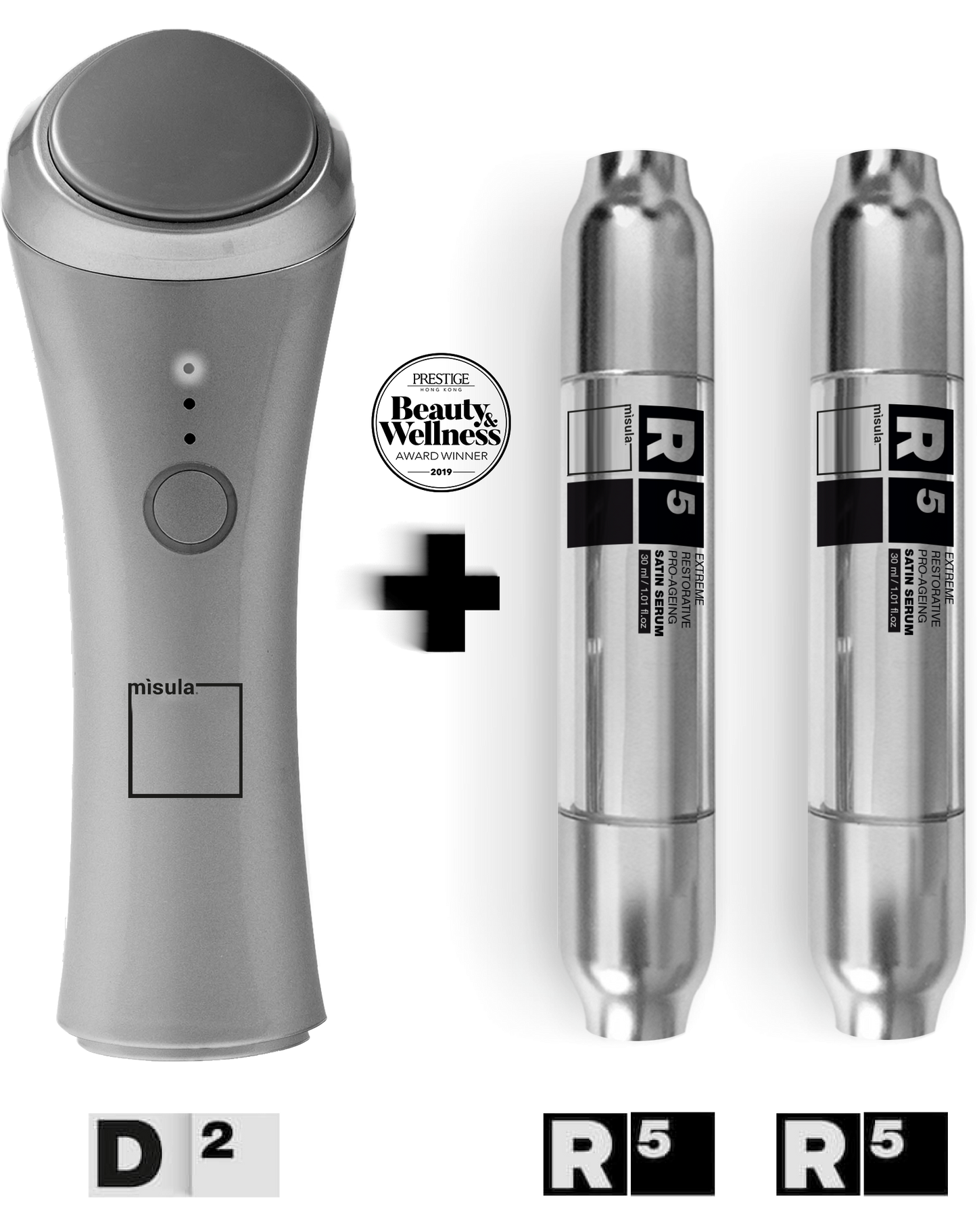 R5 + D2 Extreme restorative pro-ageing satin serum 2 pc.
