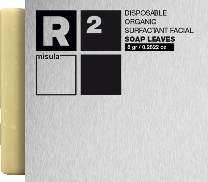 R2 Disposable organic surfactant facial soap leaves