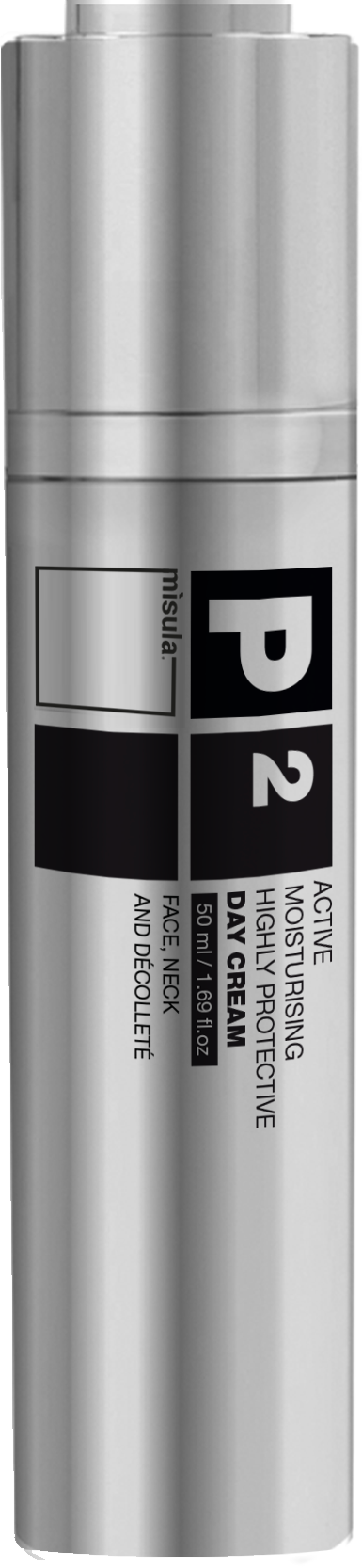 P2 Active moisturizing highly protective day cream face, neck and décolleté